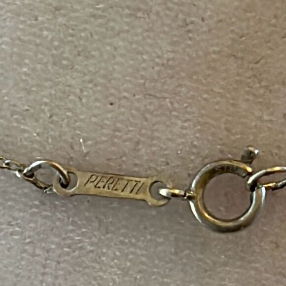 Tiffany & Co 21mm Infinity Cross Pendant Necklace 925 Sterling Silver 16" Chain - Picture 5 of 8